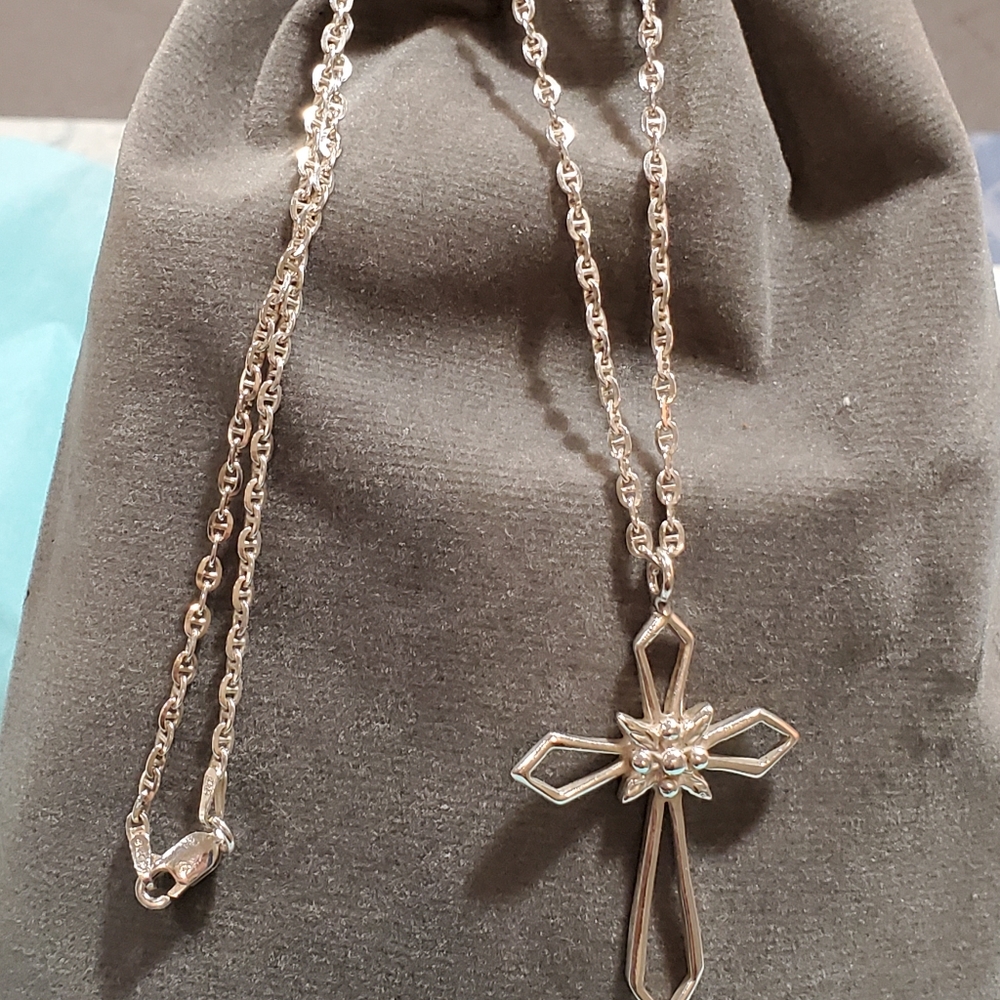 Sterling Cross Necklace